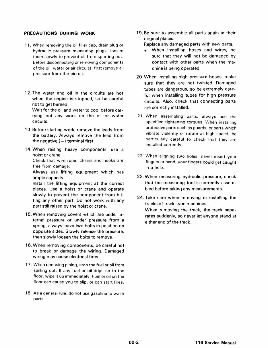 116 Hydraulic Excavator Service Repair Manual preview img 6