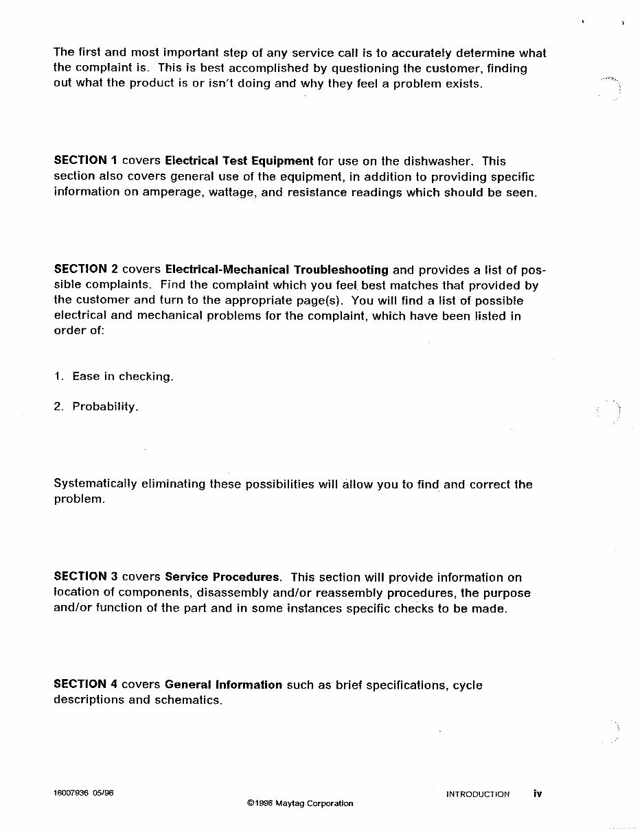 Maytag Admiral DWUA & DWC Dishwasher Repair manual preview img 6