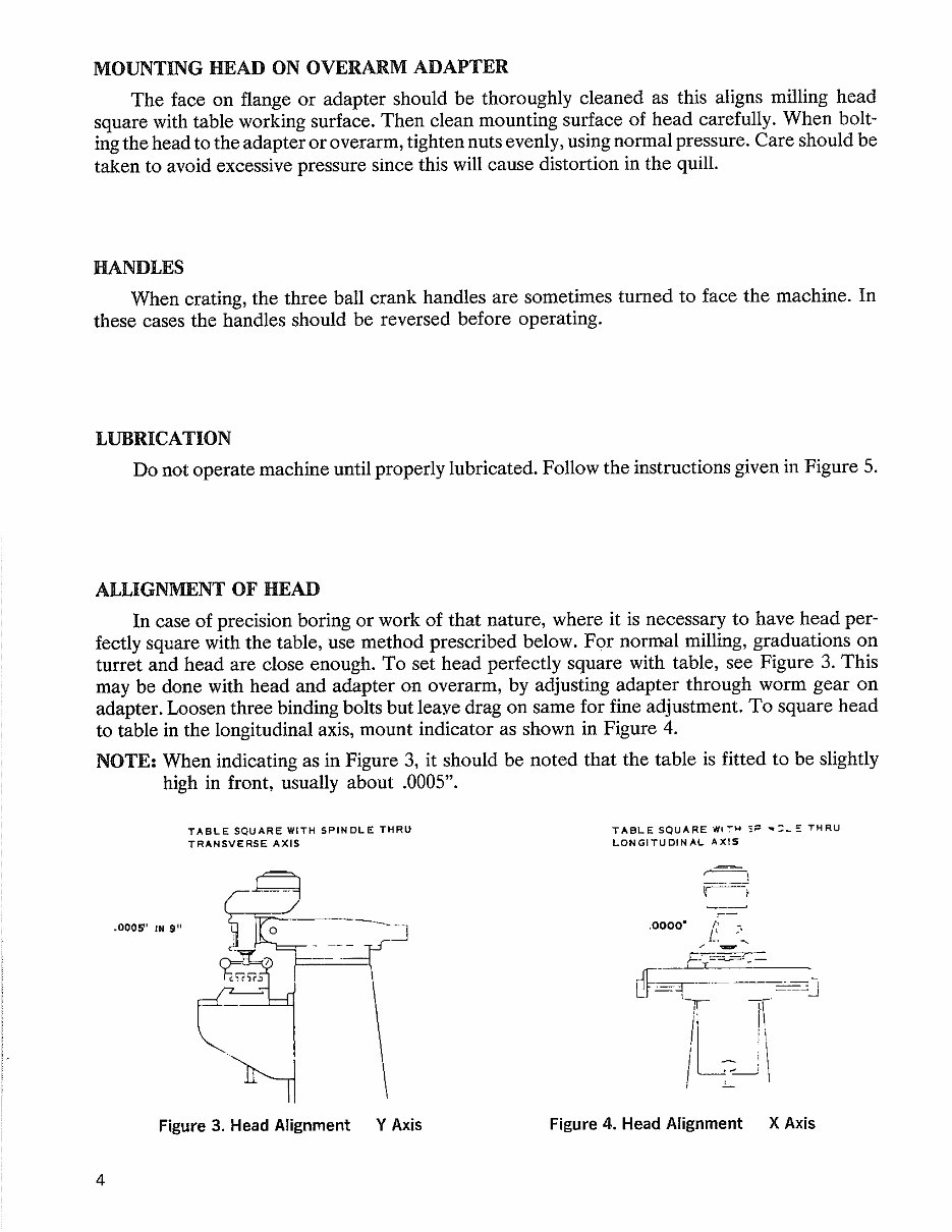 Bridgeport Series I Milling Machine M105- Maintenance Manual preview img 10