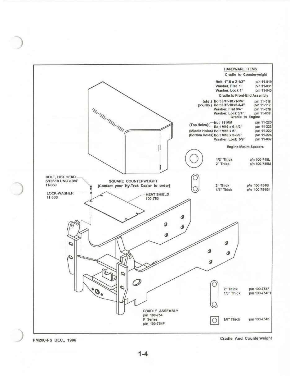 HYTRAK Forklift 624B 644 842B 844 Parts Manual Catalogue Catalog preview img 7