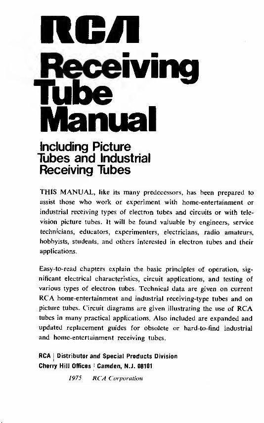 RCA Receiving Vacuum Tube RC-30 Manual Radio TV Book preview img 2