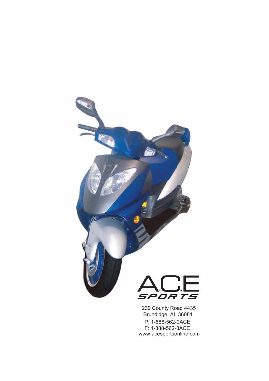 ACE ARROW 150CC Scooter Engine Service Repair Manual preview img 1