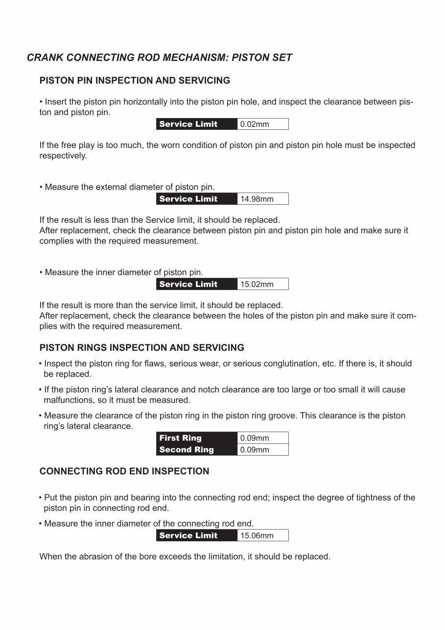 ACE ARROW 150CC Scooter Engine Service Repair Manual preview img 8