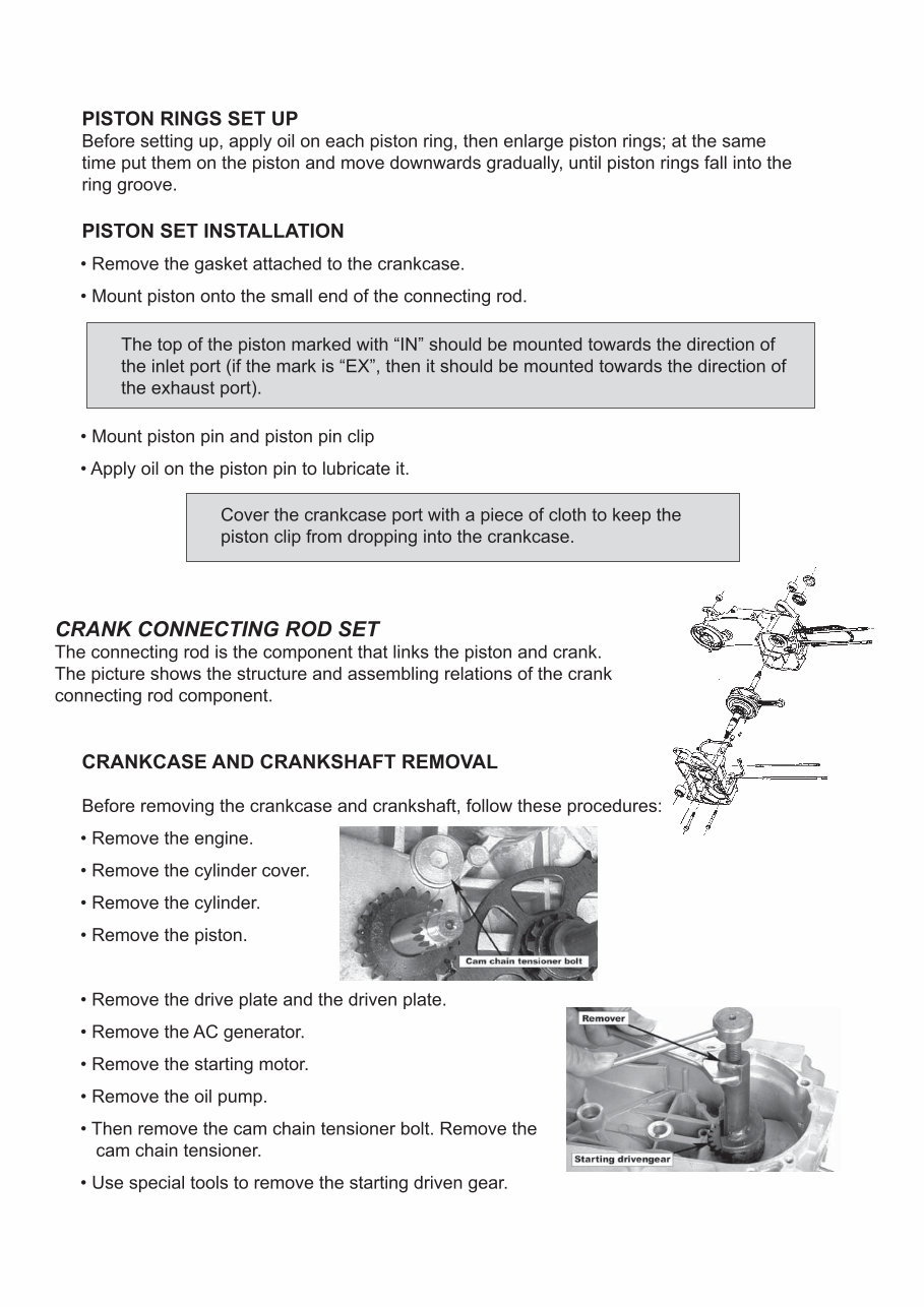 ACE ARROW 150CC Scooter Engine Service Repair Manual preview img 9