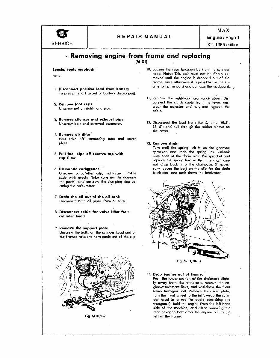 NSU max motorcycle manuals preview img 5