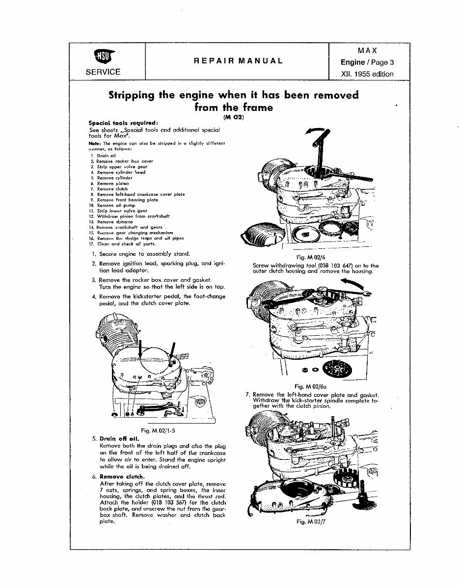 NSU max motorcycle manuals preview img 7
