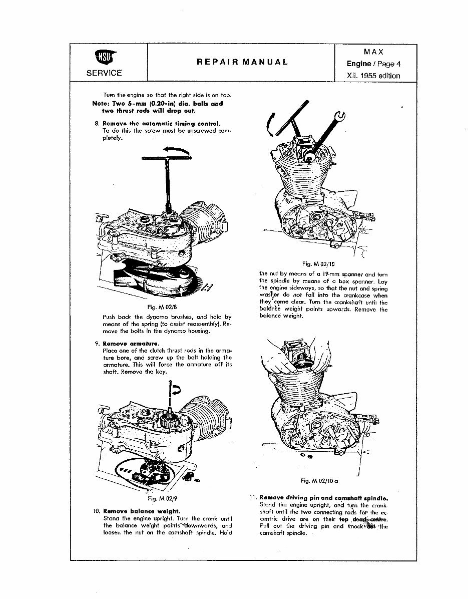 NSU max motorcycle manuals preview img 8