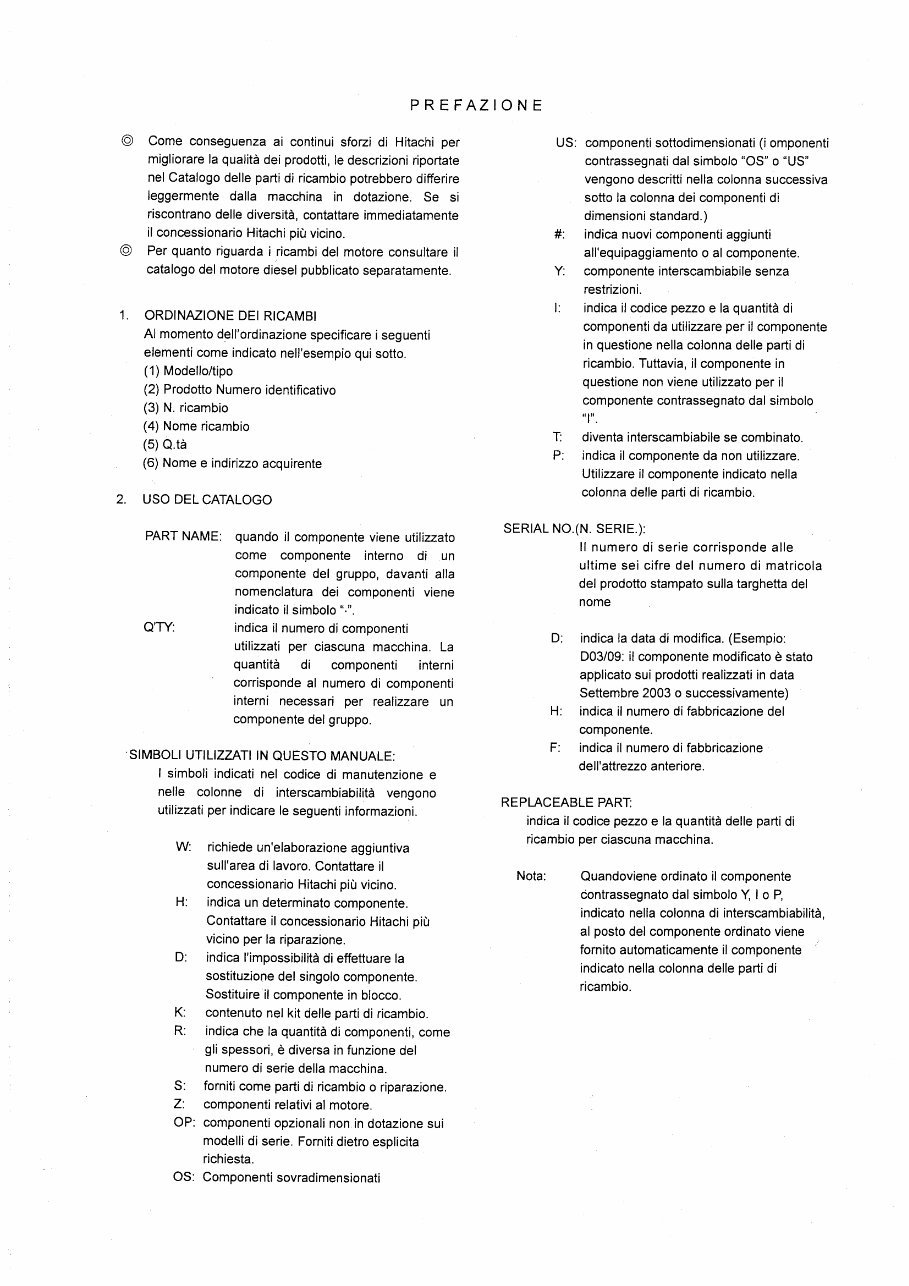 HITACHI ZAXIS ZX30 ZX35 Excavator Parts Catalog Manual preview img 10