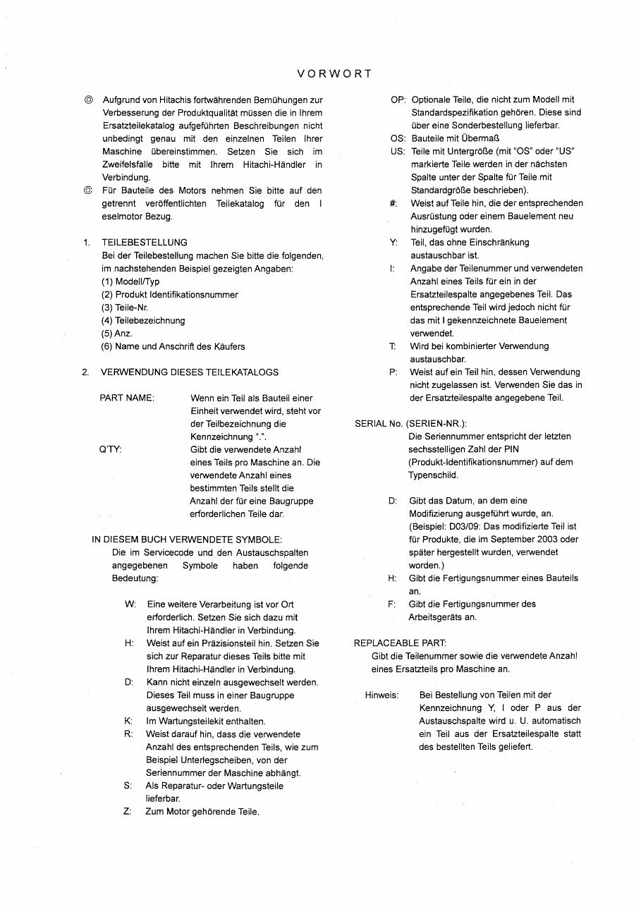 HITACHI ZAXIS ZX30 ZX35 Excavator Parts Catalog Manual preview img 8