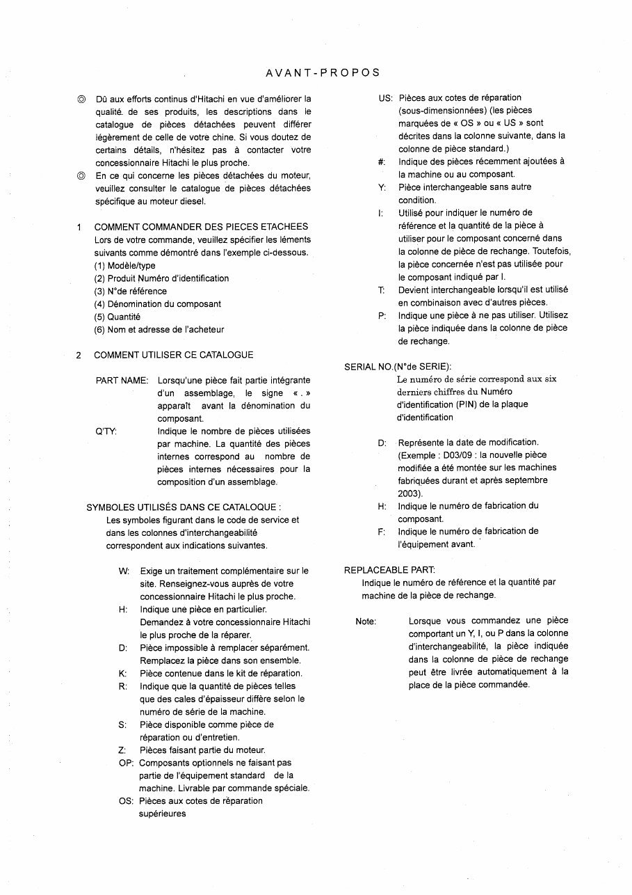 HITACHI ZAXIS ZX30 ZX35 Excavator Parts Catalog Manual preview img 9