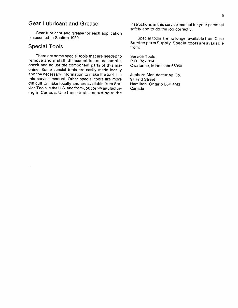 Case 1150C Service Manual preview img 5
