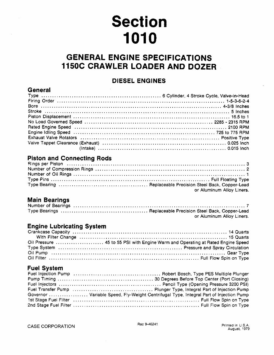 Case 1150C Service Manual preview img 7
