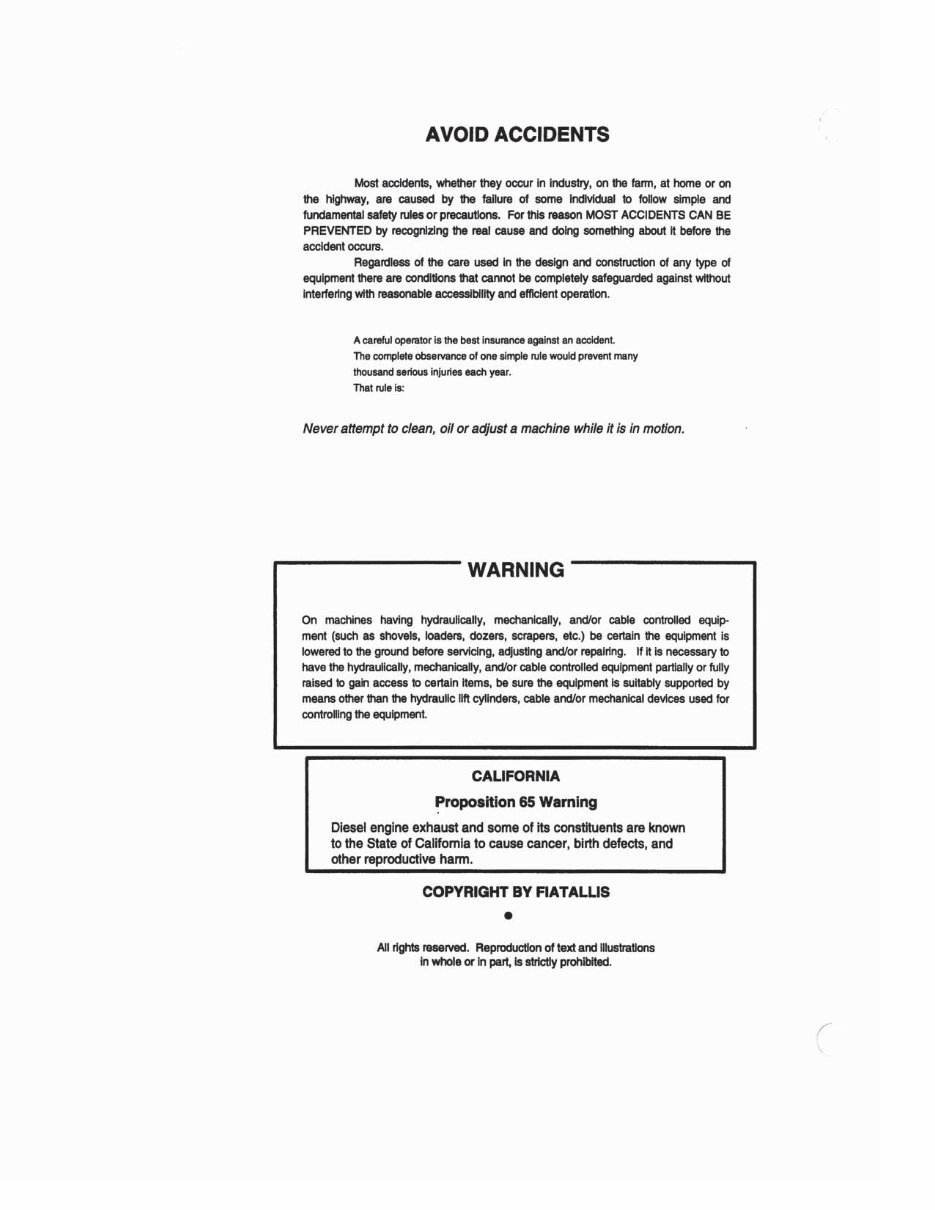 New Holland CE FD5, FL5, FL5B Service Manual preview img 4
