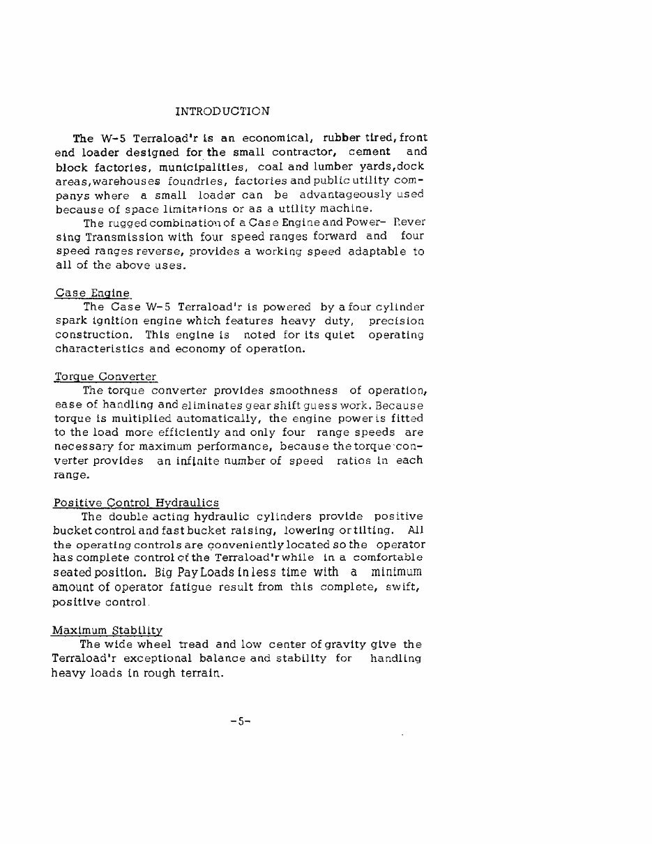 Case W5 Operators Manual preview img 9