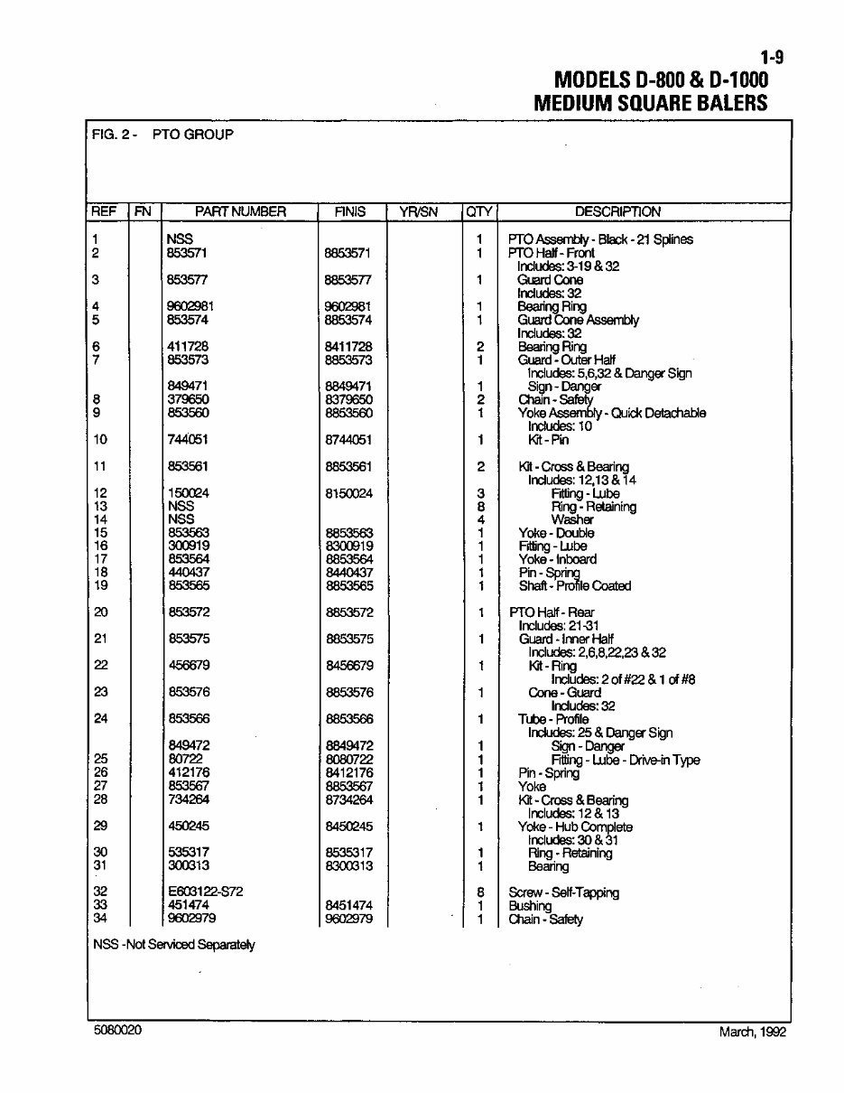 New Holland D1000, D800 Parts Catalog preview img 9
