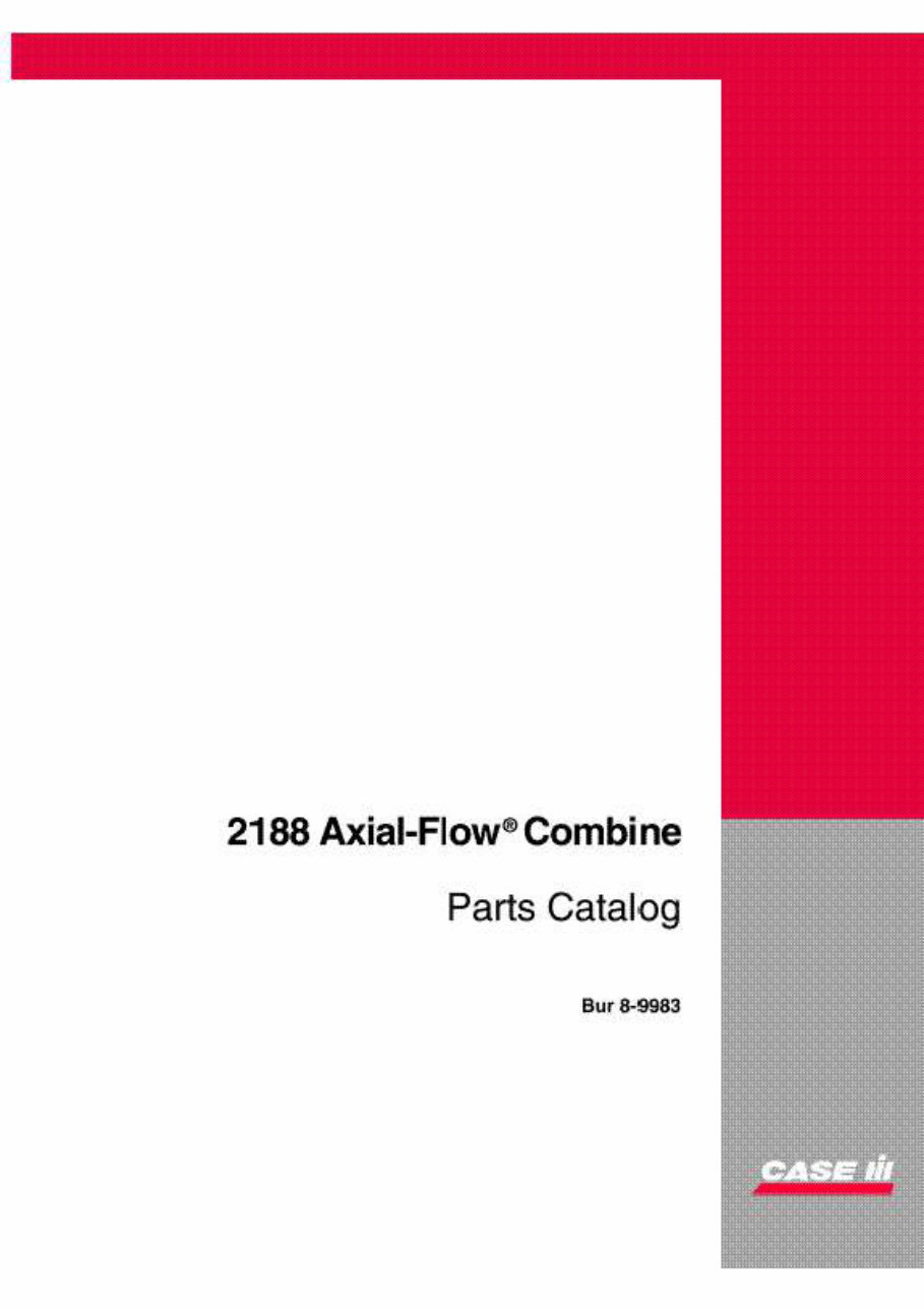 Case IH 2188 Parts Catalog preview img 1