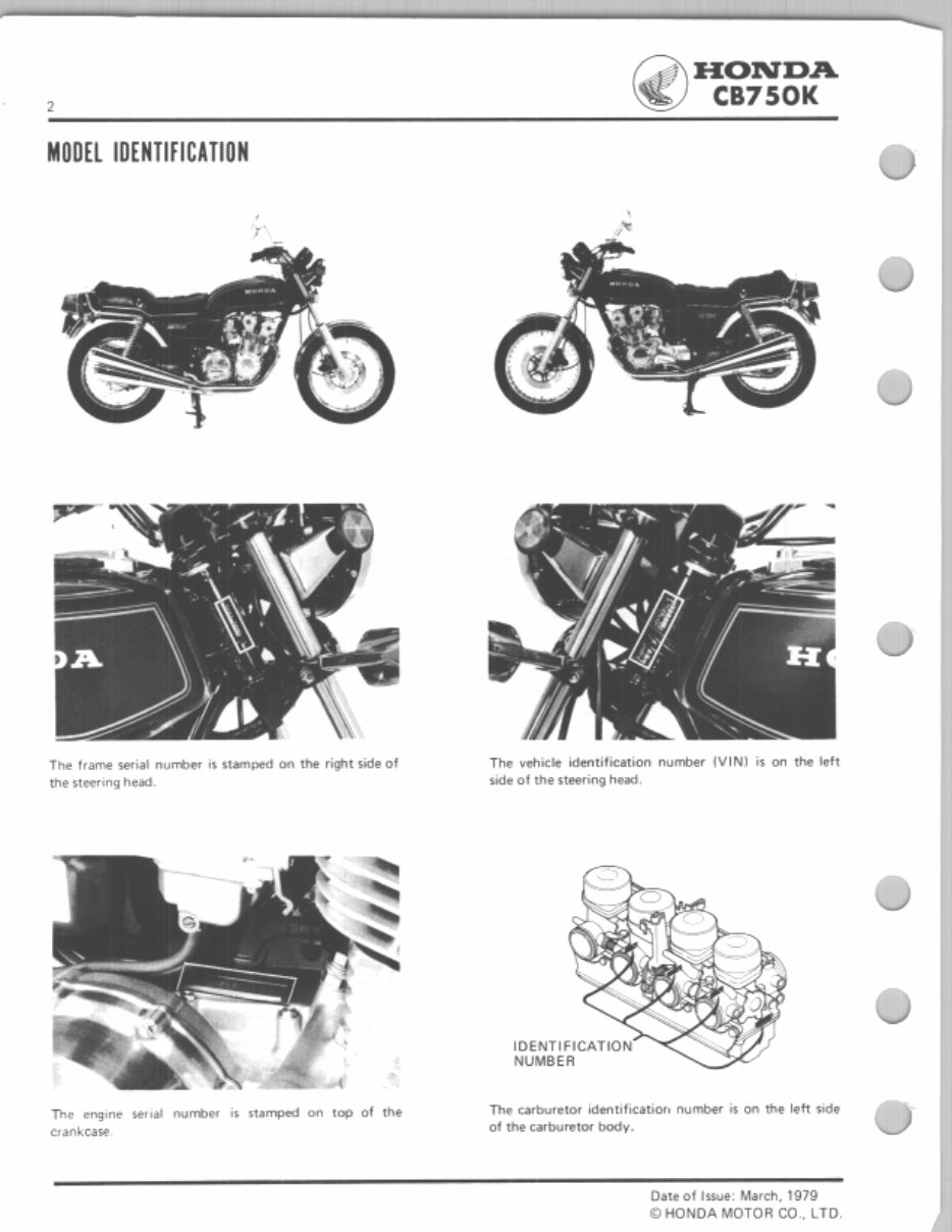 1979-1982 Honda CB750K, CB750C, CB750F, CB750SC Service & Repair