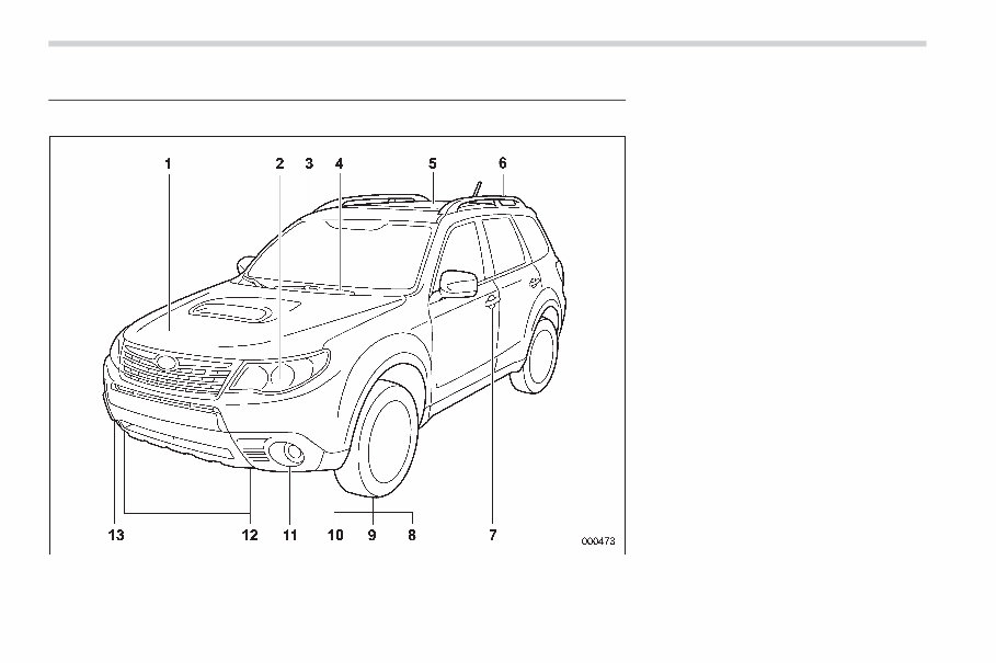 2010 SUBARU FORESTER Owners Manual preview img 9