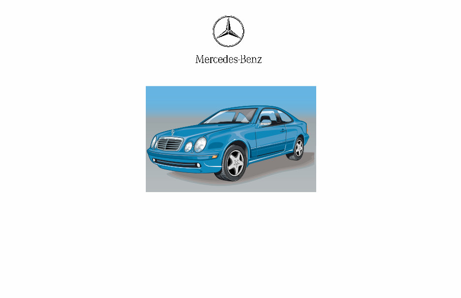 2002 Mercedes-Benz CLK-Class CLK430 CLK55 AMG Coupe Owners Manual preview img 1