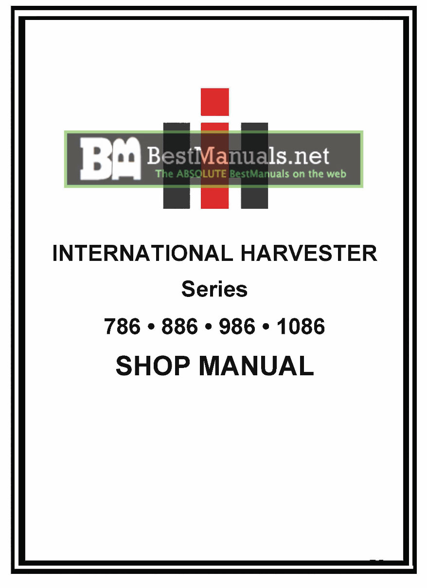 International Harvester 986 Tractor Full Service Repair preview img 1