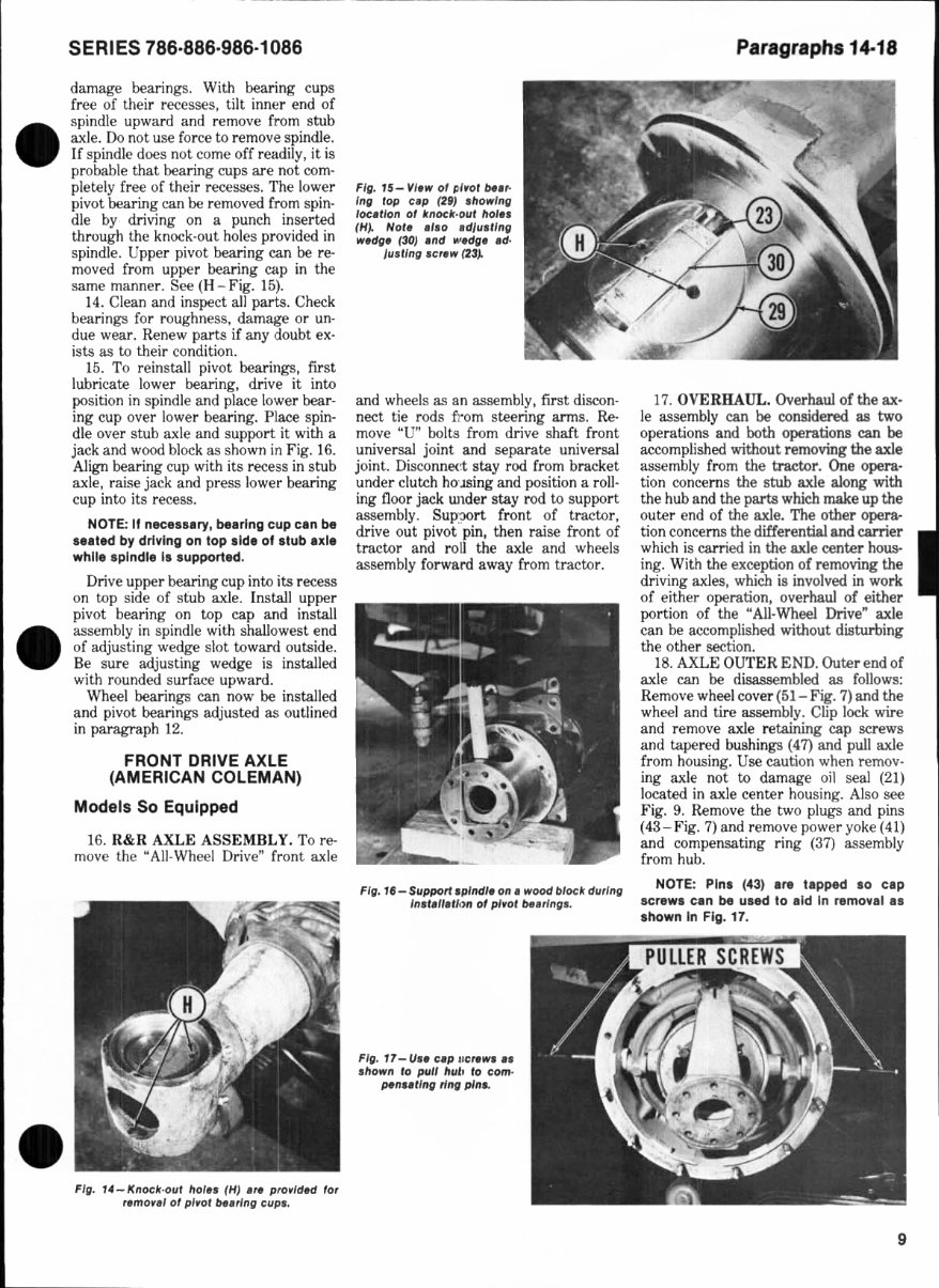 International Harvester 986 Tractor Full Service Repair preview img 10