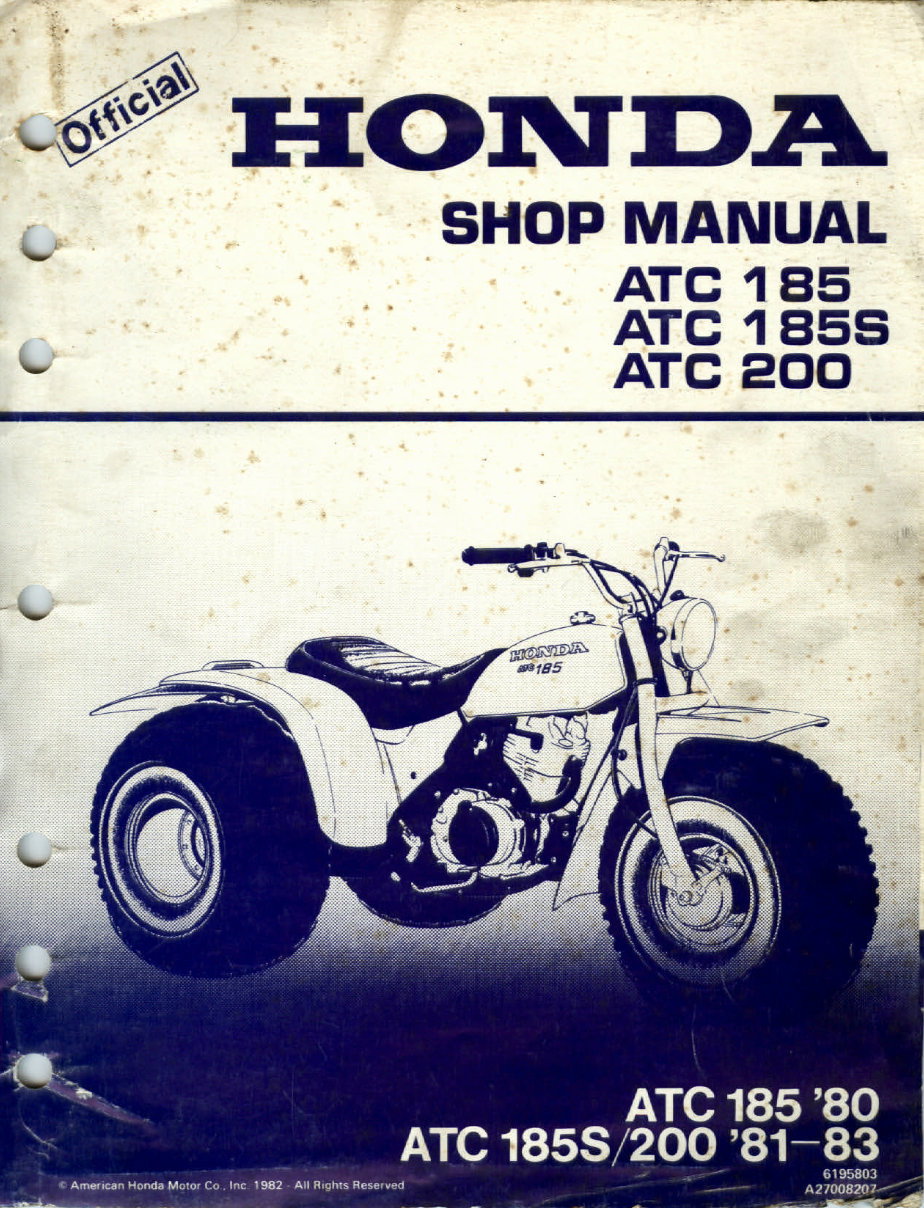 1980-1983 32rATC185 ATC185s ATC200 service manual repair preview img 1