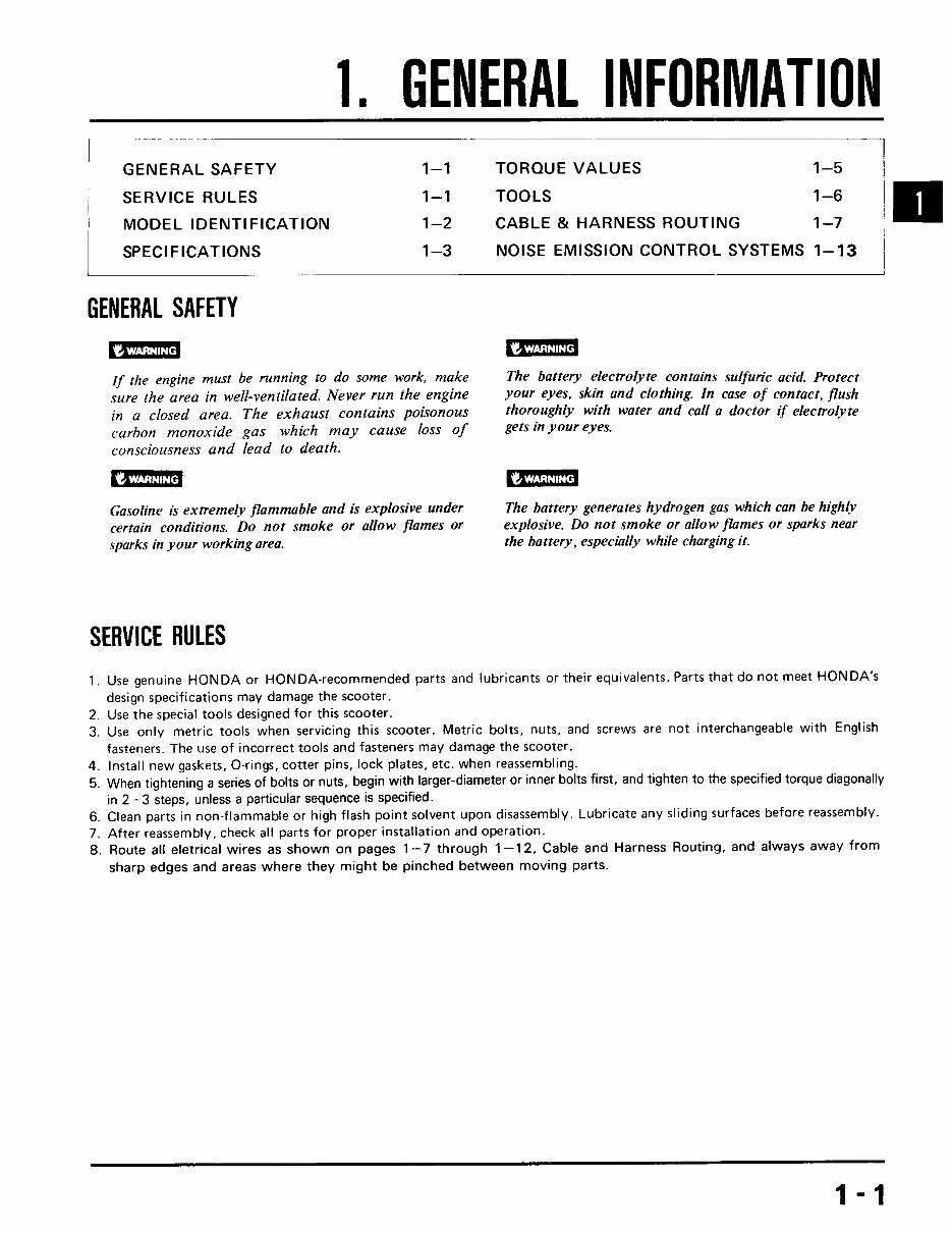 1984-1987 Honda Spree NQ50 Service & Repair Manual preview img 2