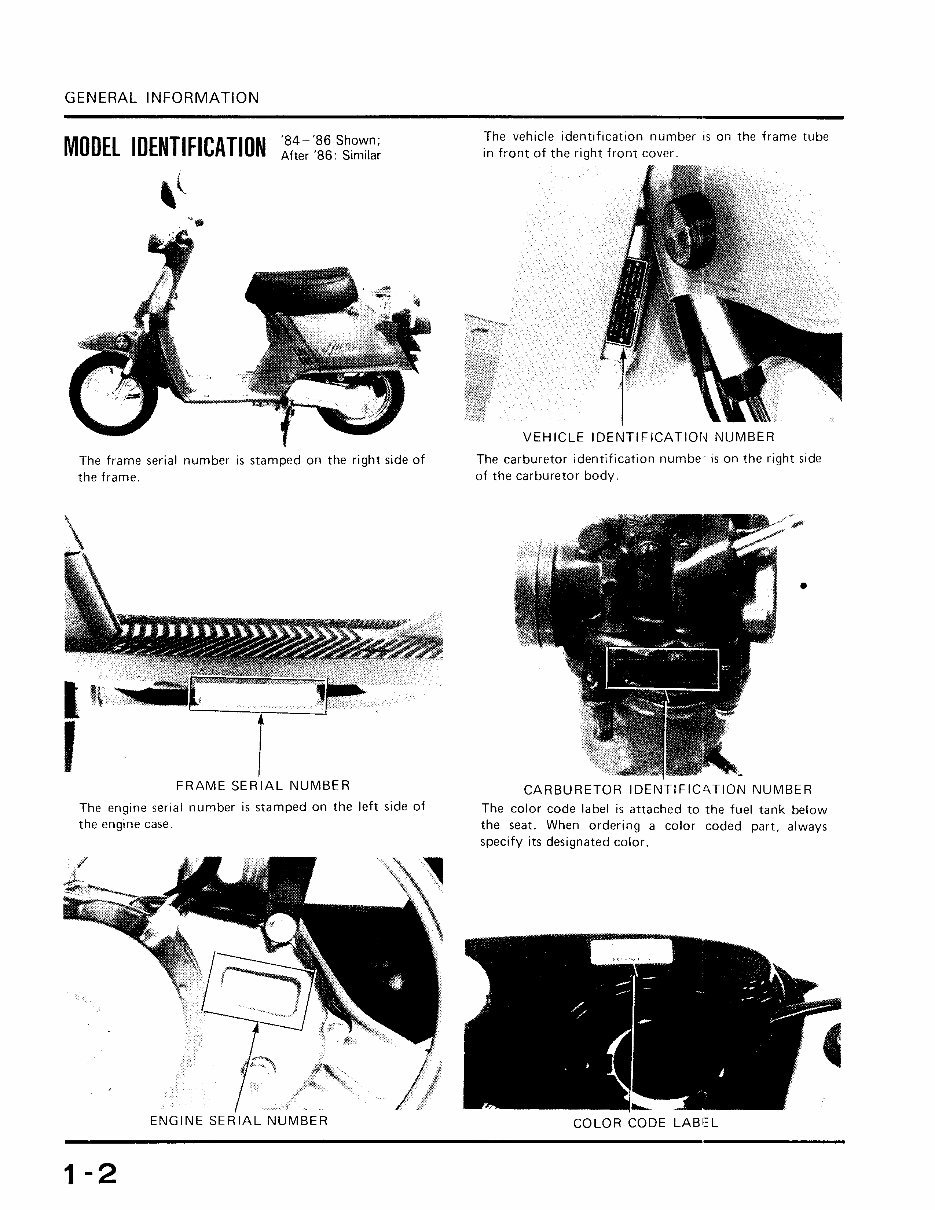 1984-1987 Honda Spree NQ50 Service & Repair Manual preview img 3