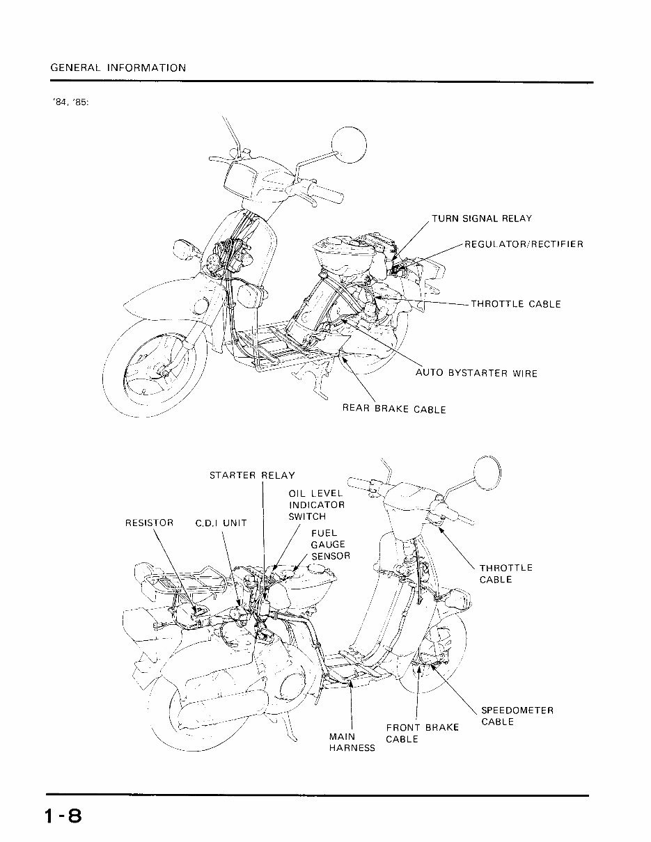 1984-1987 Honda Spree NQ50 Service & Repair Manual preview img 9