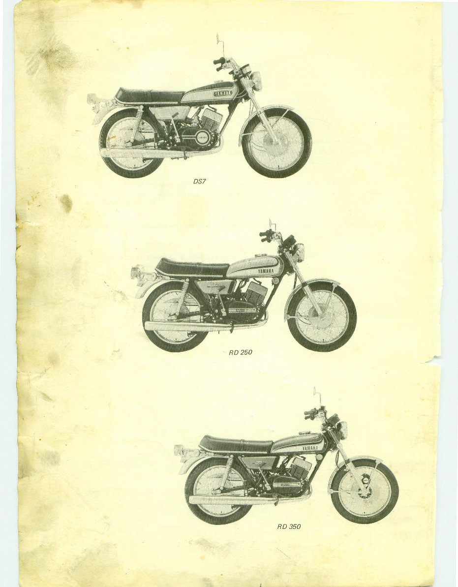 1972-1973 Yamaha RD350 Service & Repair Manual preview img 3