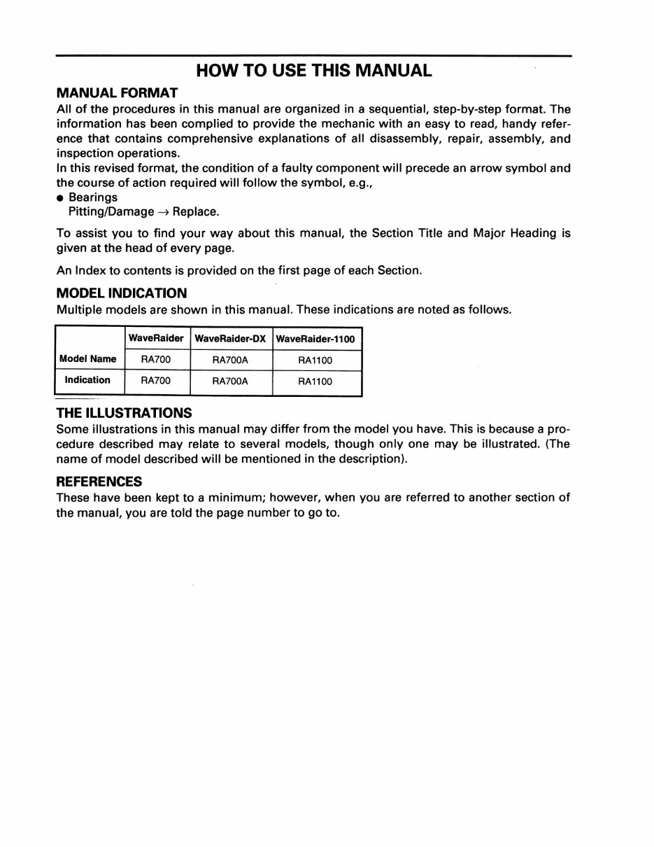 1997 Yamaha WaveRaider (RA700) OEM Service & Repair Manual preview img 3