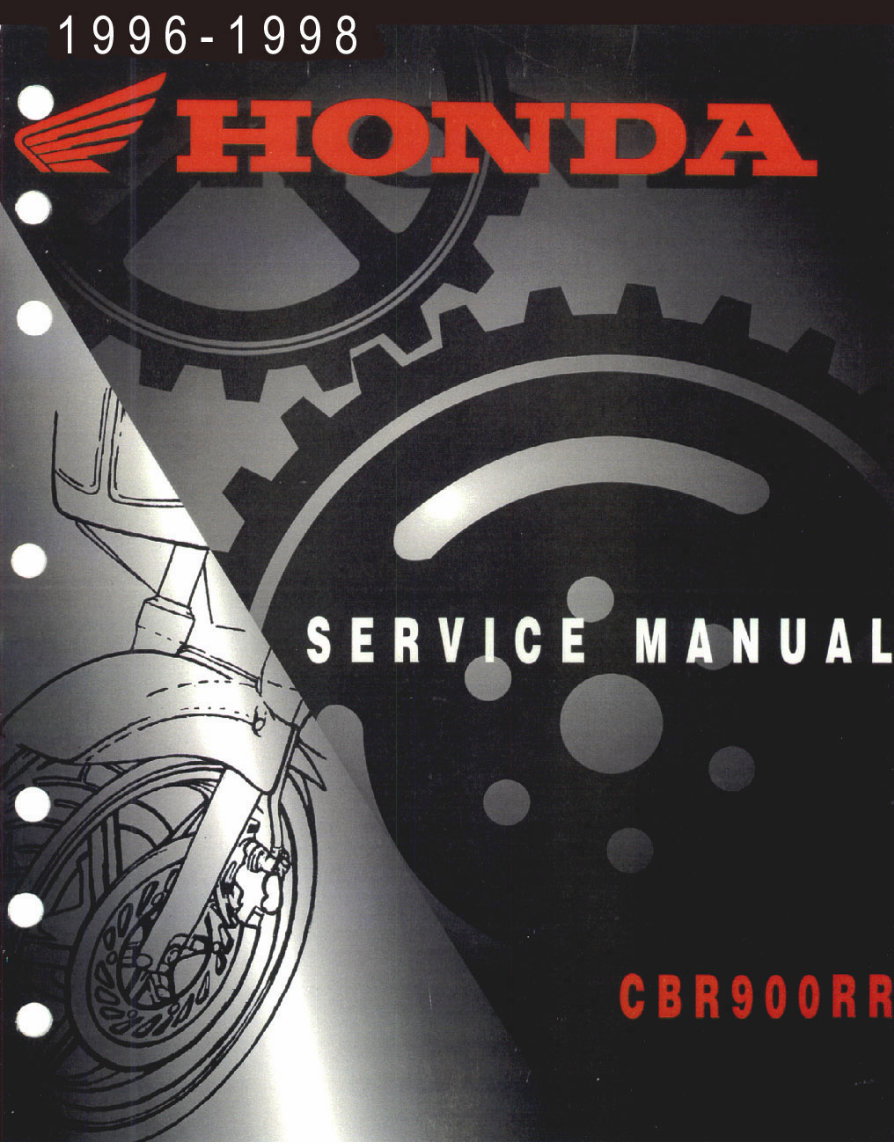 1996-1998 CBR900 RR Service & Repair Manual preview img 1