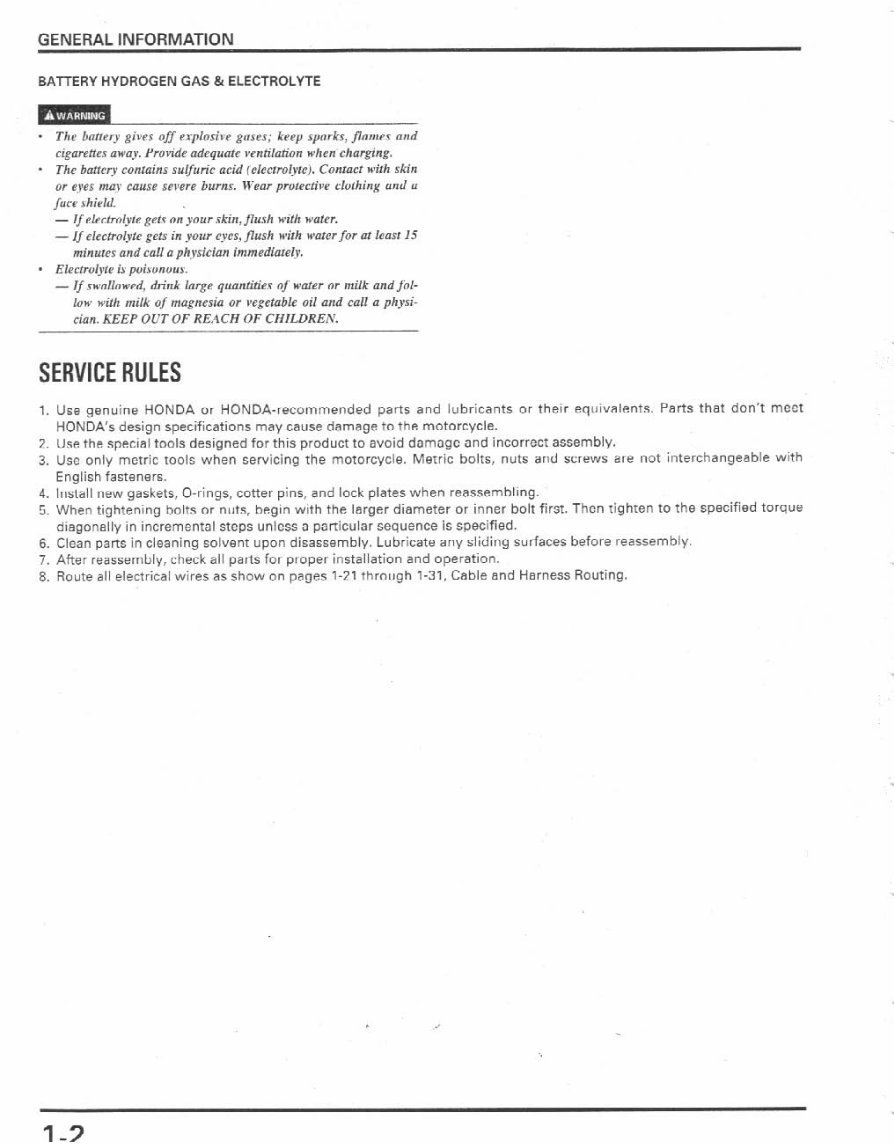 1996-1998 CBR900 RR Service & Repair Manual preview img 5