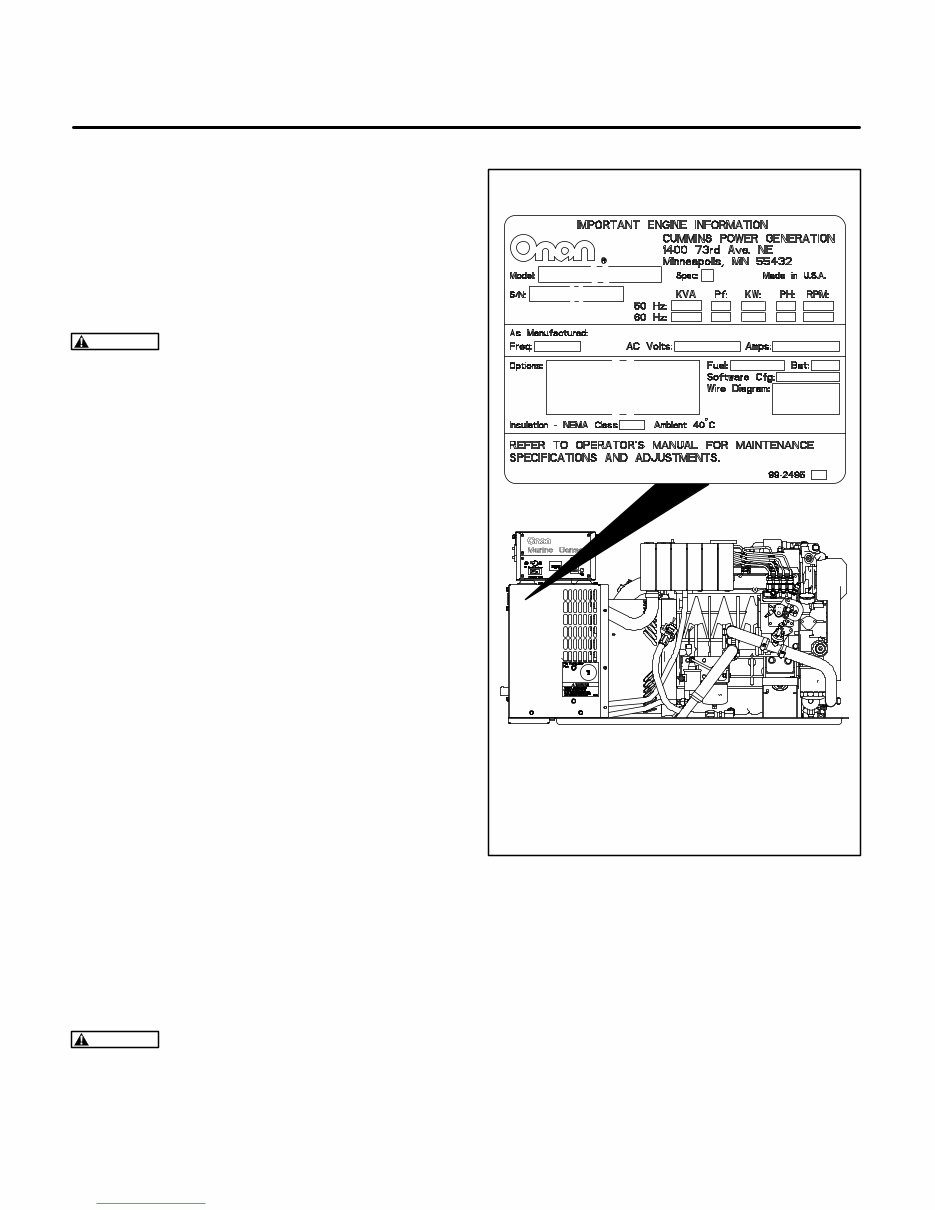 Cummins Onan Marine Generator Set Service & Repair Manual preview img 7