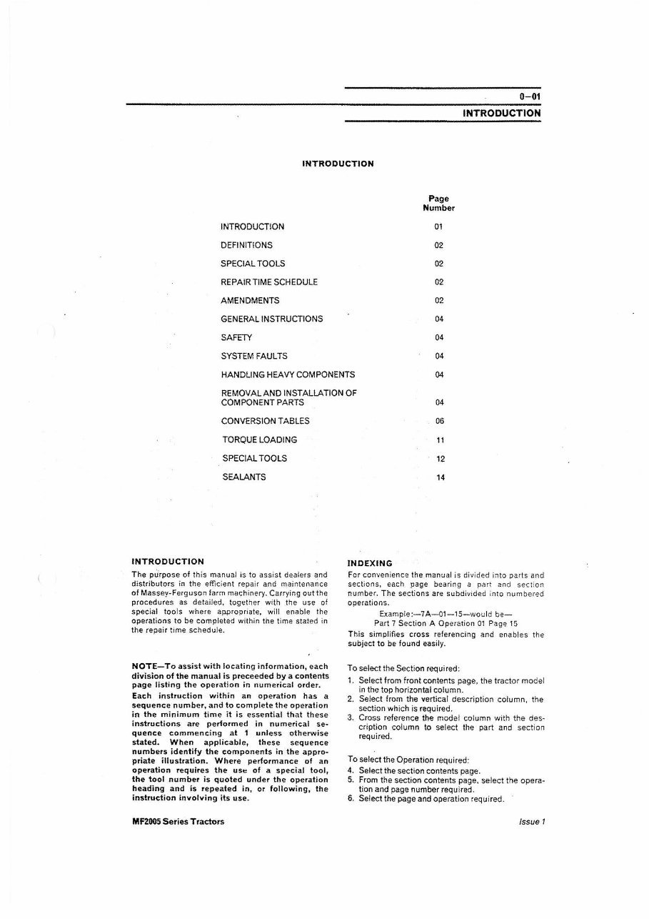 Massey Fergusson 2620 2640 2680 2720 2625 2645 2485 2725 3505 3525 3545 Tractor Full Service & Repair Manual preview img 7