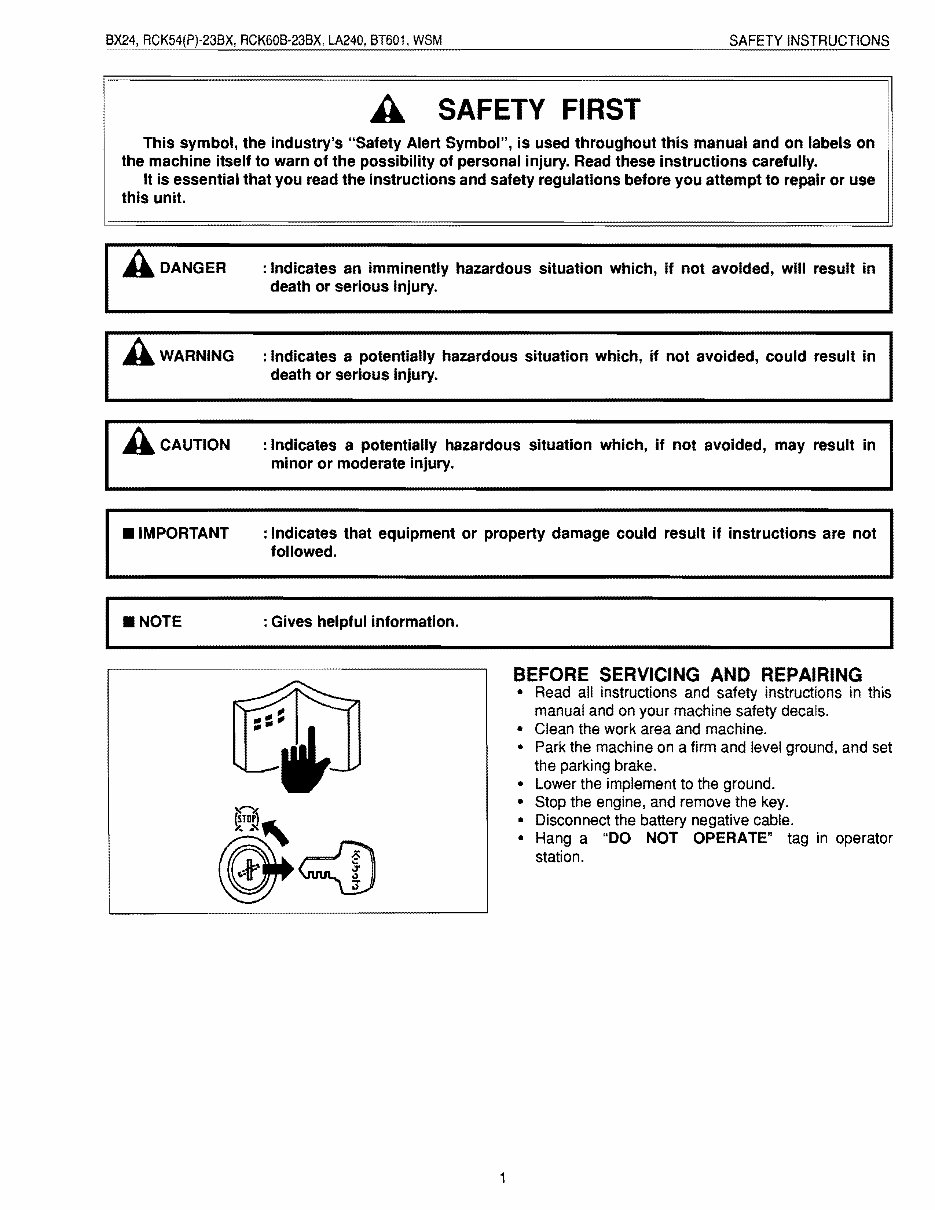 Kubota Rotary Mower RCK54-23BX-EU Workshop Service Repair preview img 1