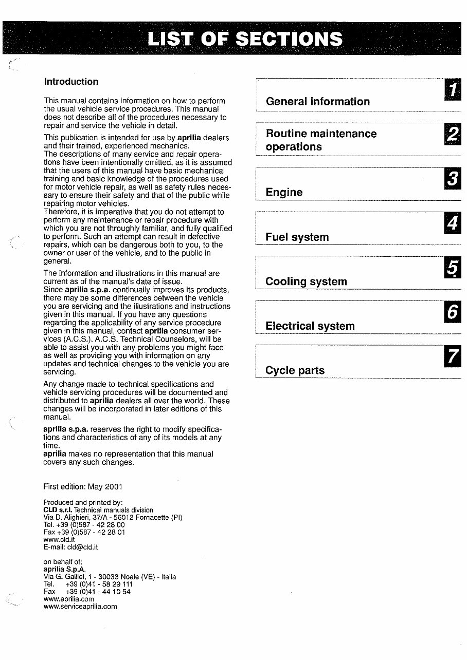 1999-2004 Aprilia Scarabeo 150 Service & Repair Manual preview img 1
