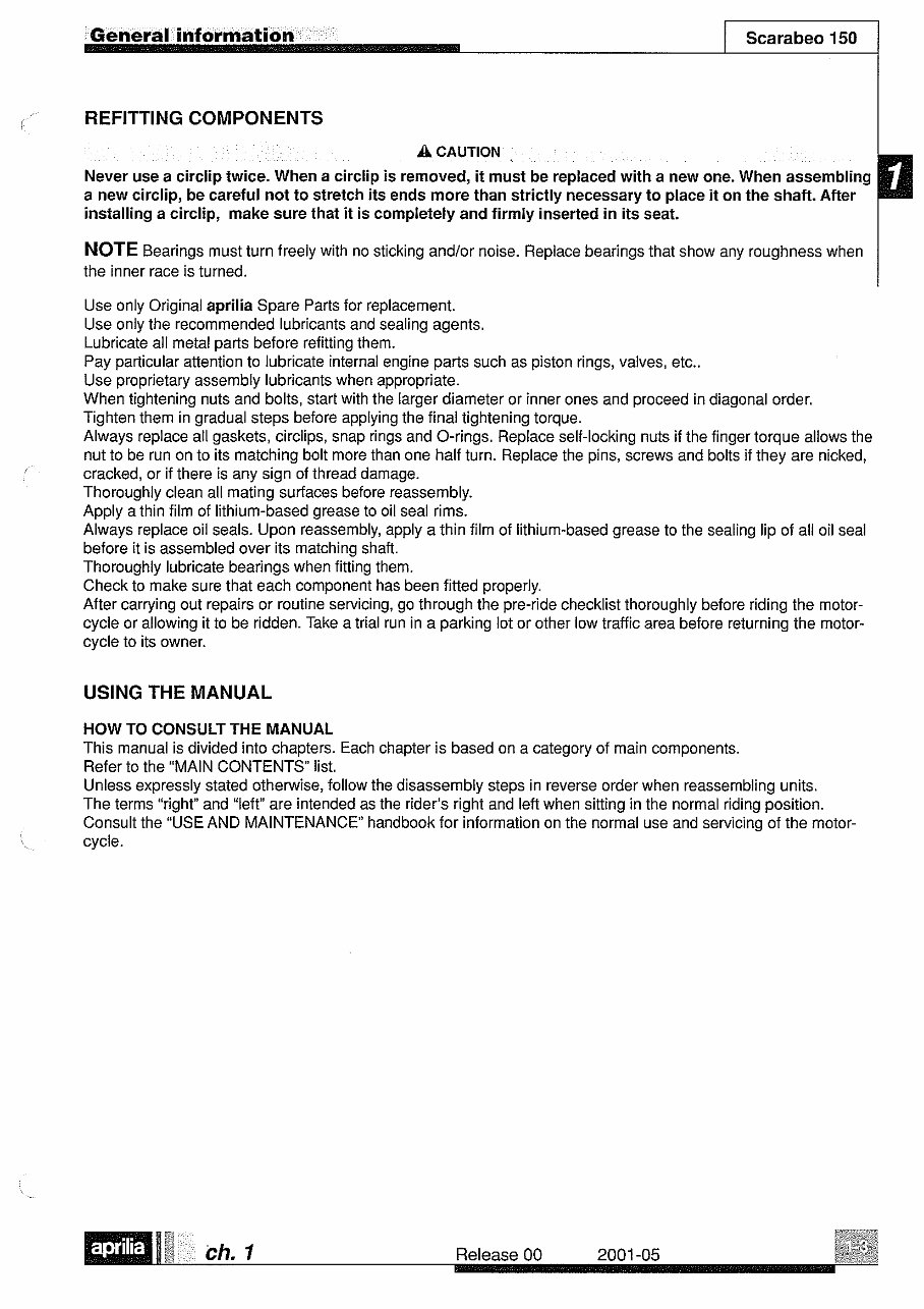 1999-2004 Aprilia Scarabeo 150 Service & Repair Manual preview img 7