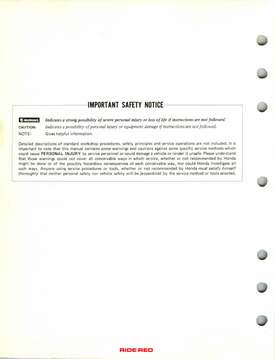 1984 Honda TRX200 FOURTRAX 200 Service Repair Manual preview img 2