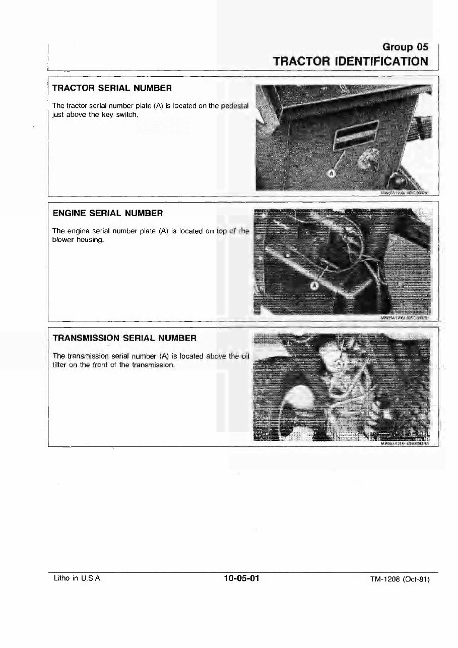 John Deere Hydrostatic Tractor Type 317 Technical Service Manual preview img 9