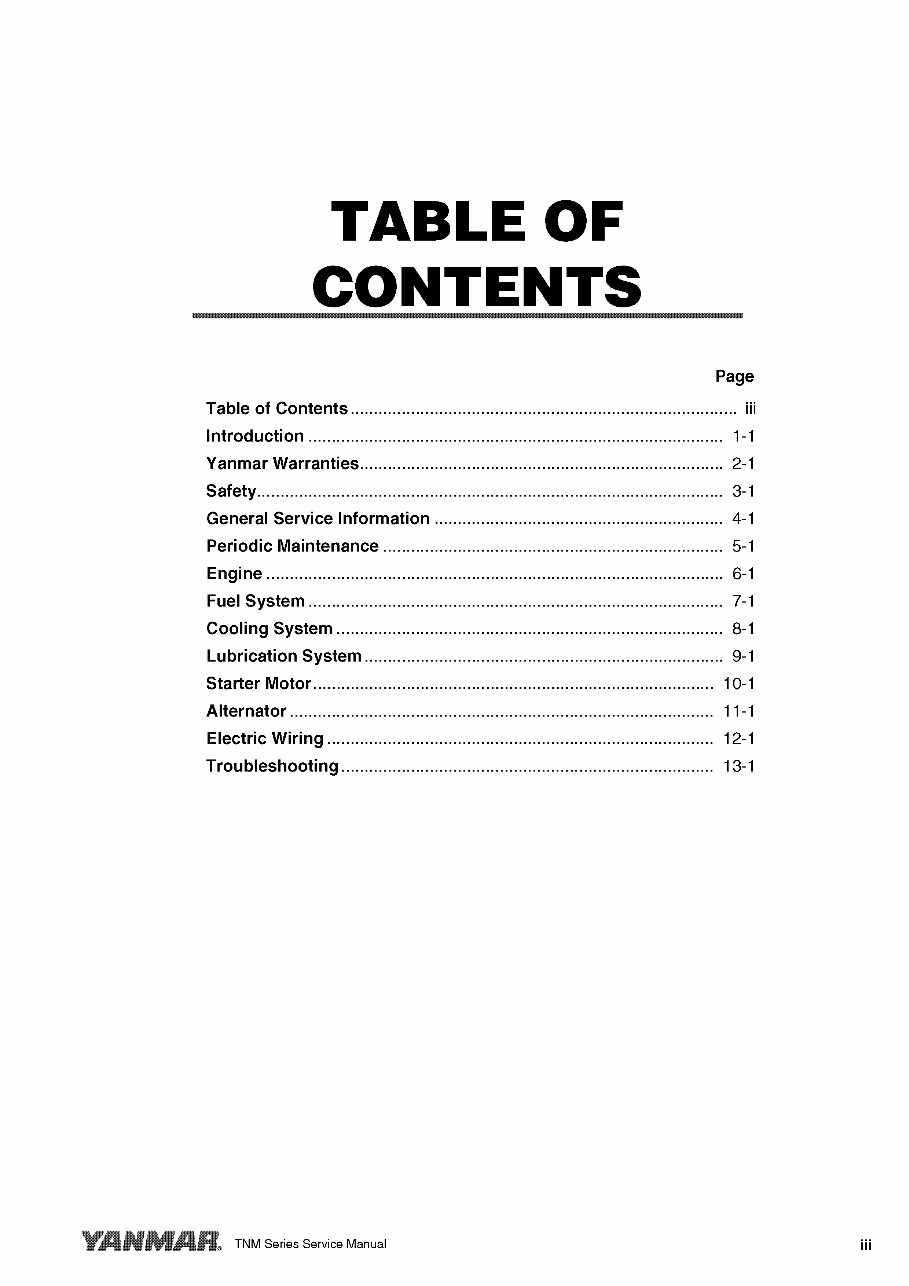 Yanmar 3TNM68, 3TNM72 Diesel Engine OEM Service & Repair Manual preview img 5