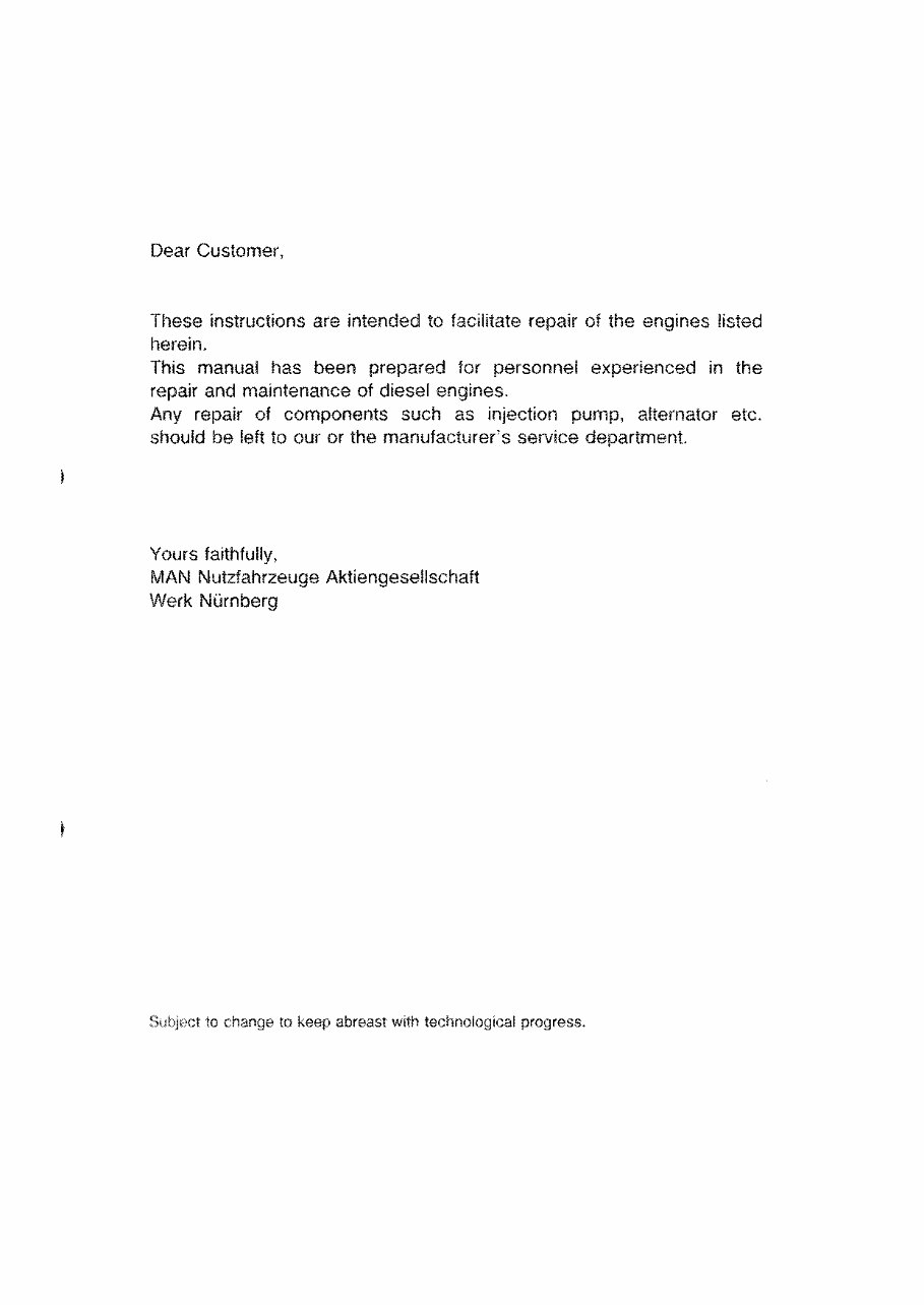 MAN D 2565 2566 2866 Diesel Engine Workshop Service Manual preview img 3