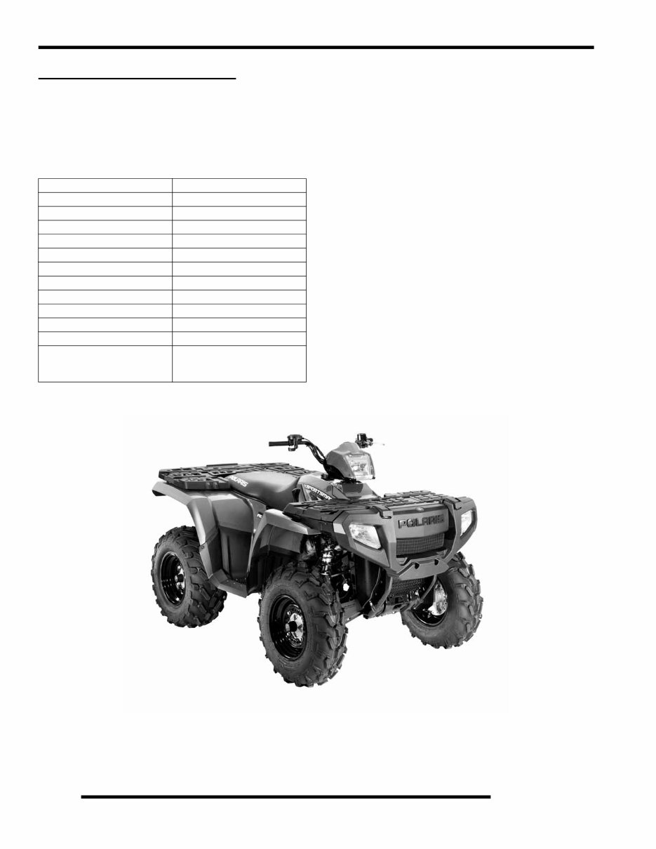 Polaris Sportsman 500 HO 2008 2009 2010 Service Manual preview img 4
