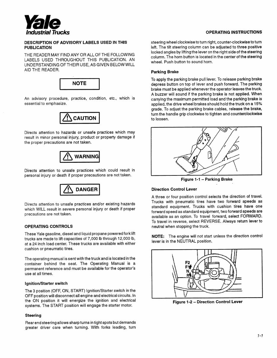 Yale GDP 080 LF Gas Forklift Factory Service & Work Shop Manual preview img 9