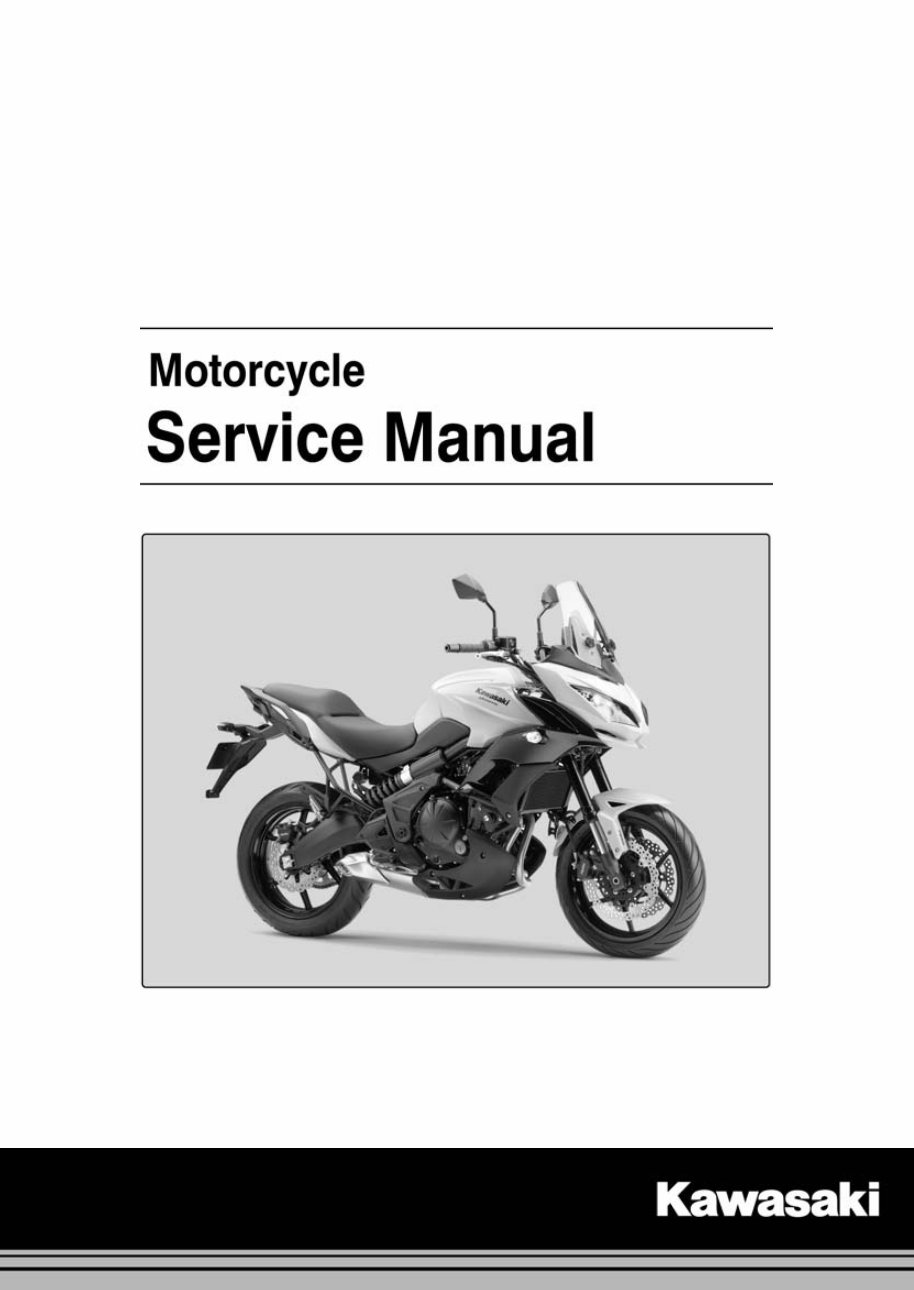 2010-2015 Kawasaki Versys & Versys ABS Service & Repair Manual preview img 1