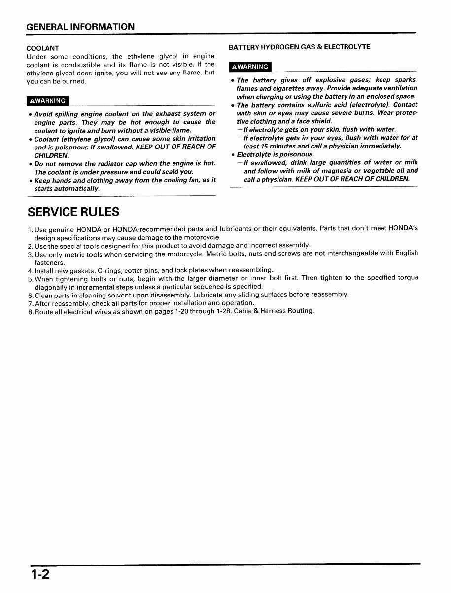 Honda VTR1000 SP1 SP2 Service Repair Manual Workshop Factory