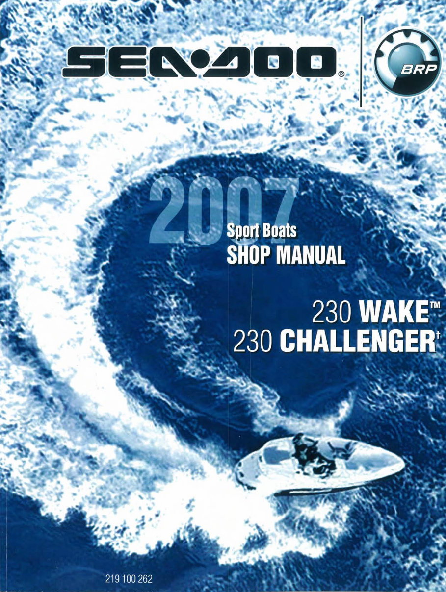 2007 Sea-Doo Sport Boats Service & Repair Manual preview img 1