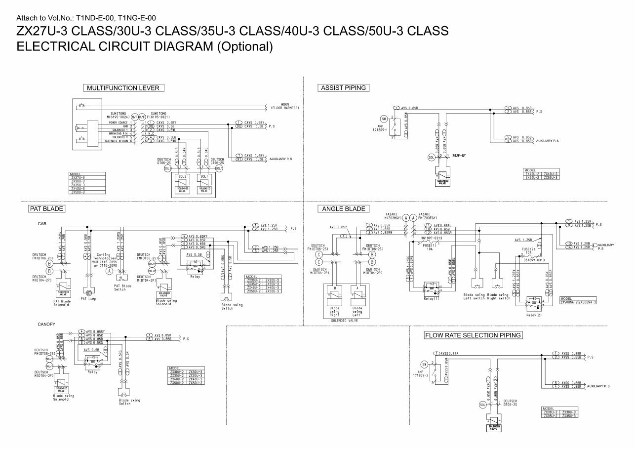 HITACHI ZAXIS ZX 27U-3 30U-3 35U-3 Excavator Service Manual