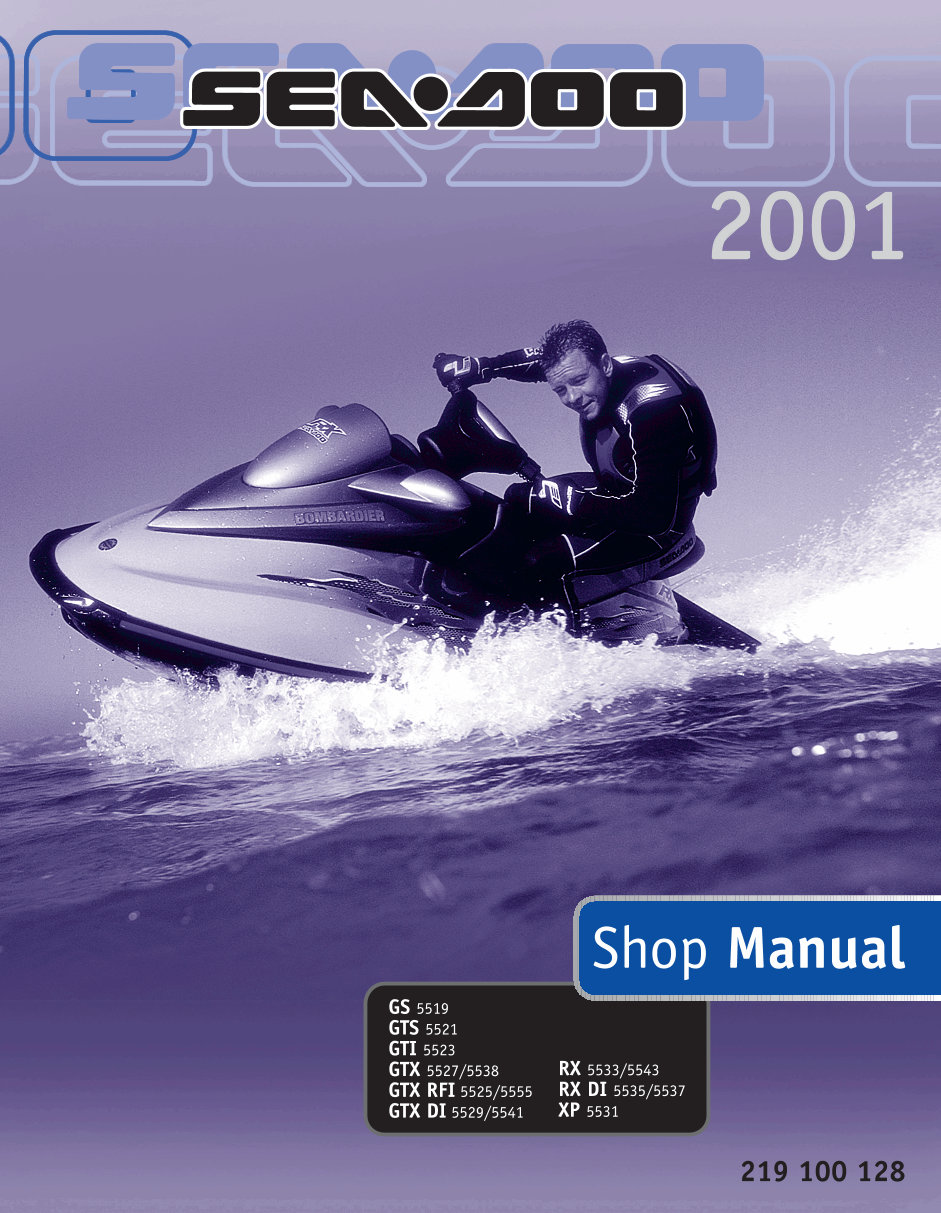 2001 Sea-Doo Watercraft Service & Repair Manual preview img 1