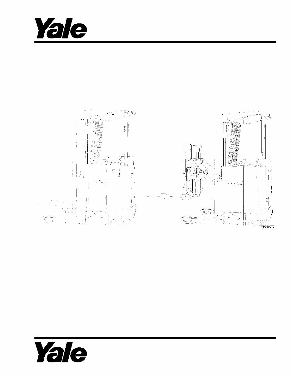 Yale Electric Reach Truck: NDR030AE, NR035AE, NR040AE, NR045AE [C815], NS040AF, NS050AF [C816] Service Manual preview img 1